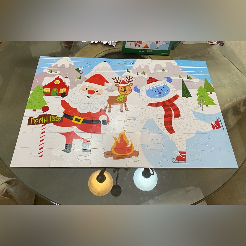 Brother Sister Design Studio Christmas Party Floor Puzzle (48 Pieces)